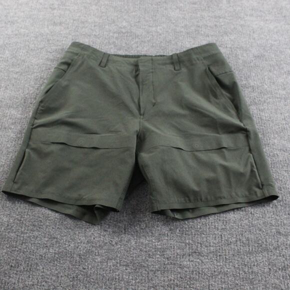 Lululemon Shorts Mens 38 Mark Healey Moon Drift Green Hiking Training Outdoor - Picture 1 of 11